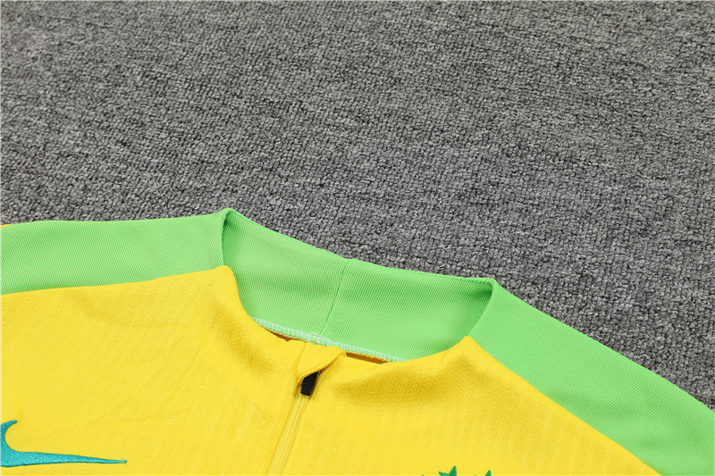 2024 Brazil Yellow Player Version Training Suit/2024巴西半拉训练服，球员版