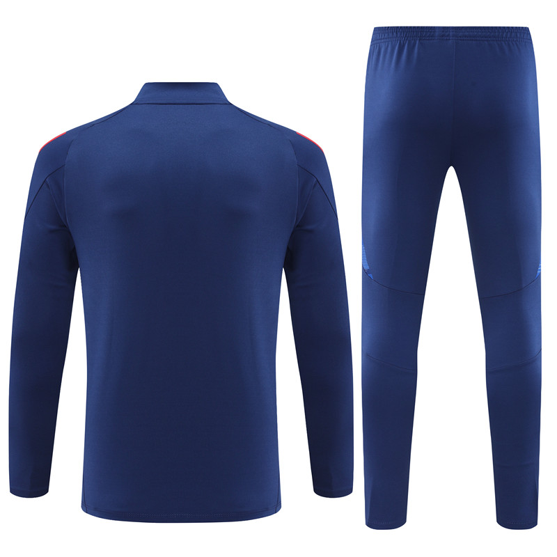 2024 Italy Blue Training Suit/2024意大利蓝色半拉训练服