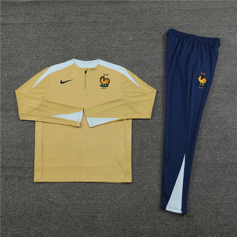 2024 France Player Version Training Suit/2024法国半拉训练服,球员版