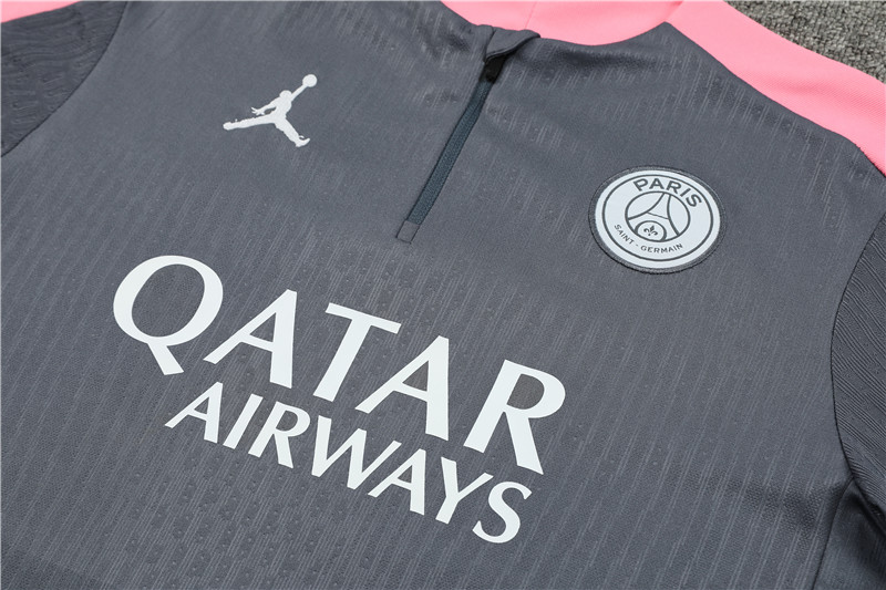 24-25 PSG Dark gray Player Version Training Suit/24-25PSG巴黎半拉训练服,球员版