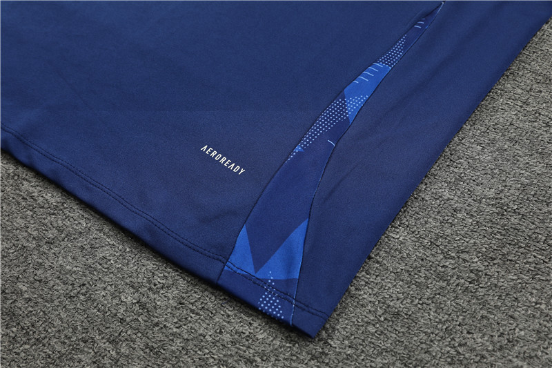 2024 Italy Blue Training Suit/2024意大利蓝色半拉训练服