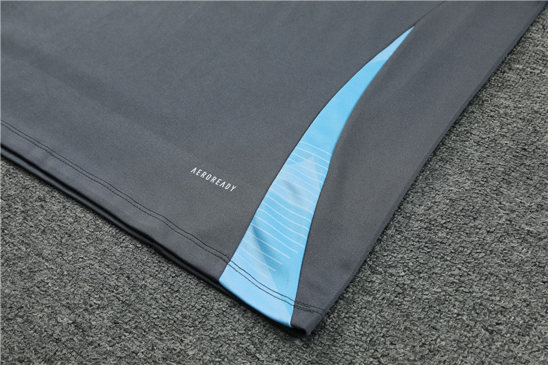 2024 Argentina Dark gray Training Suit/2024阿根廷深灰色半拉训练服