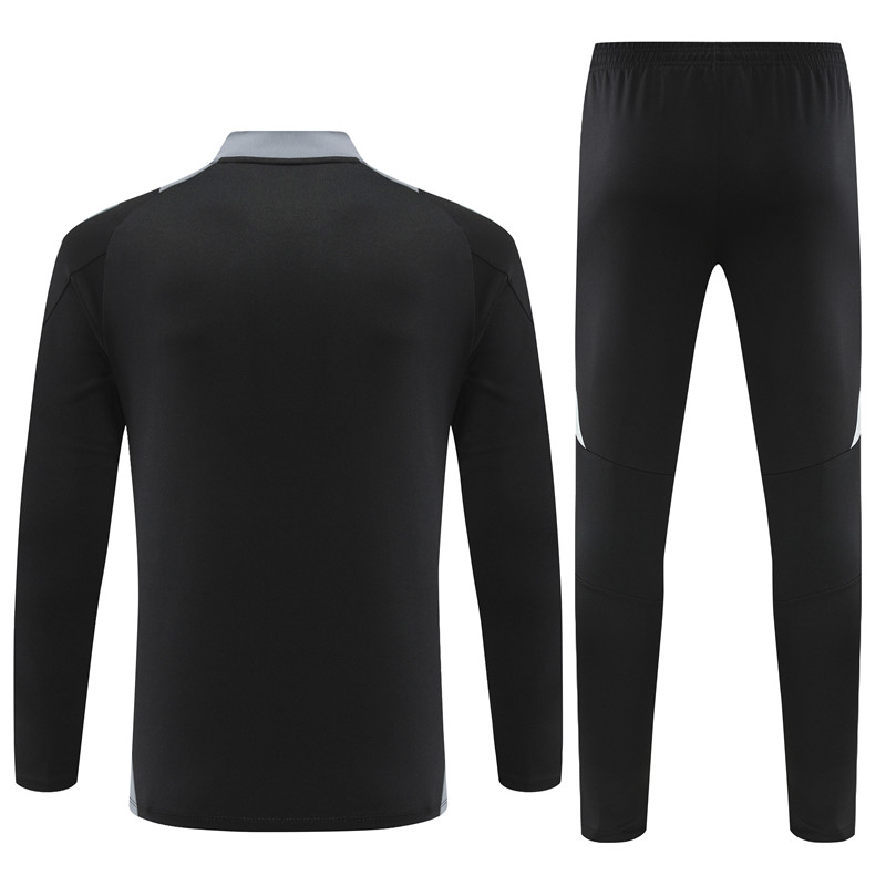 2024 Italy Black Training Suit/2024意大利黑色半拉训练服