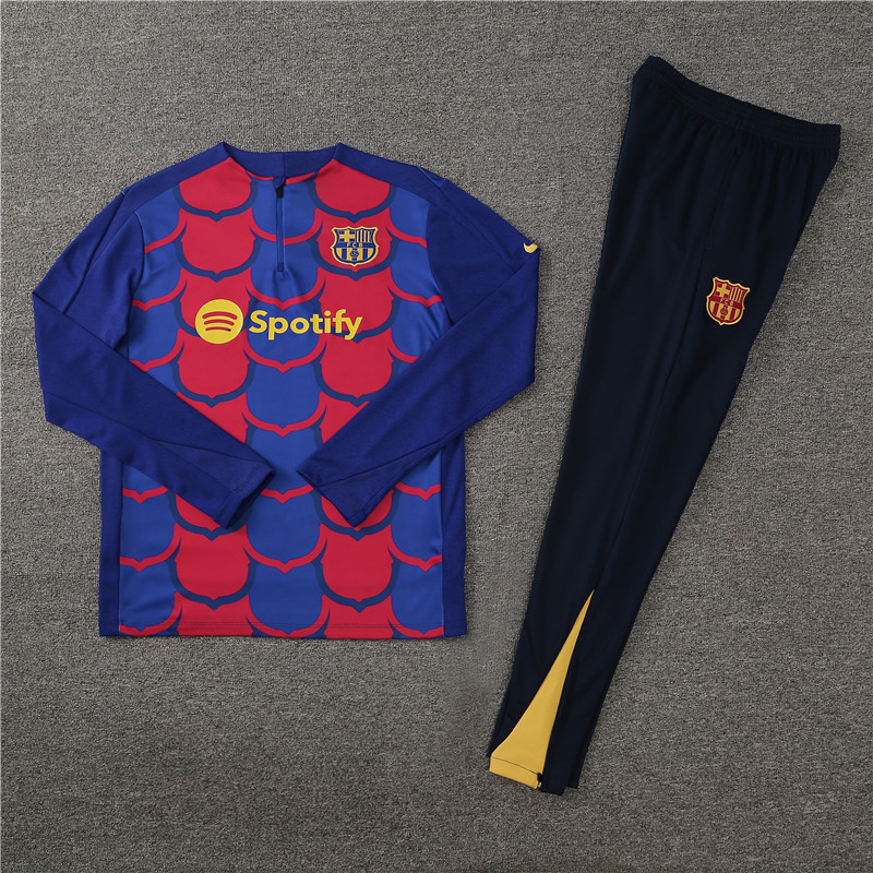 24-25 Barcelona Training Suit/24-25巴萨半拉训练服【迷彩款】