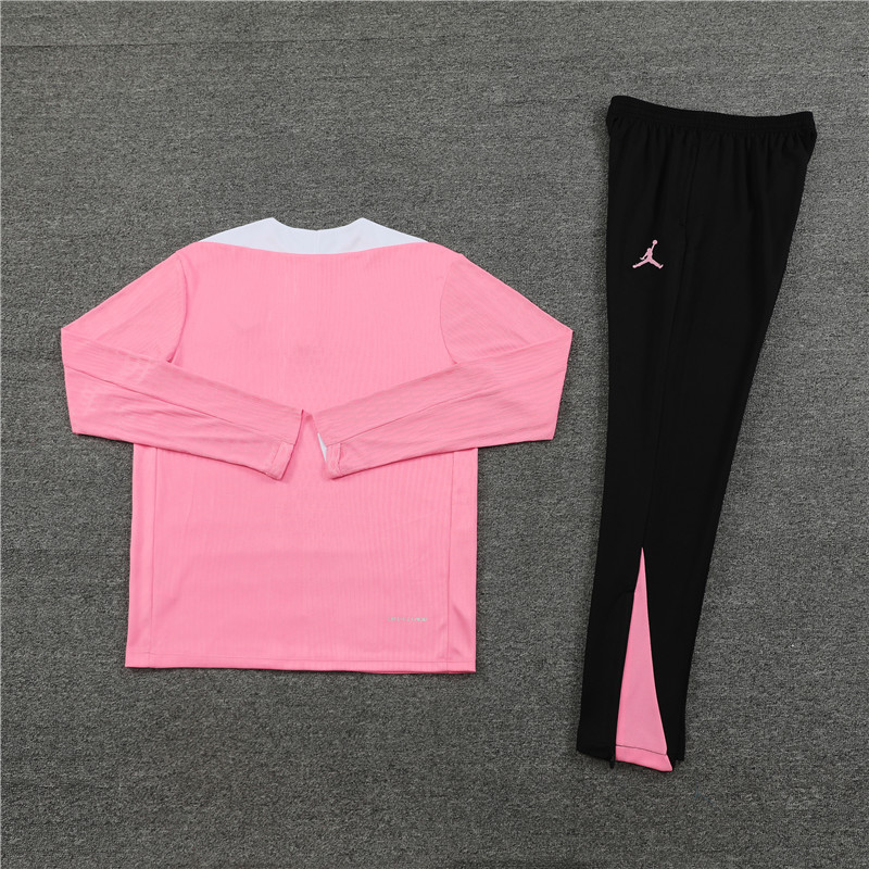 24-25 PSG Pink Player Version Training Suit/24-25PSG巴黎半拉训练服,球员版