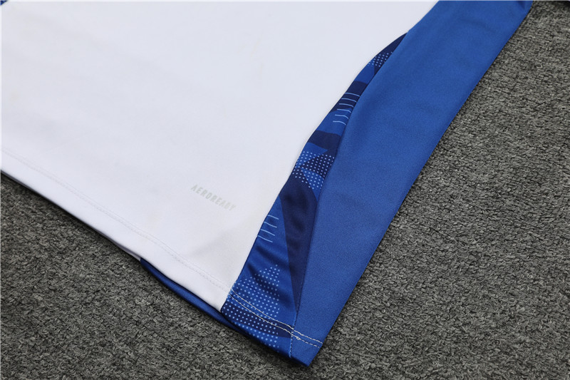 2024 Italy White Training Suit/2024意大利白色半拉训练服