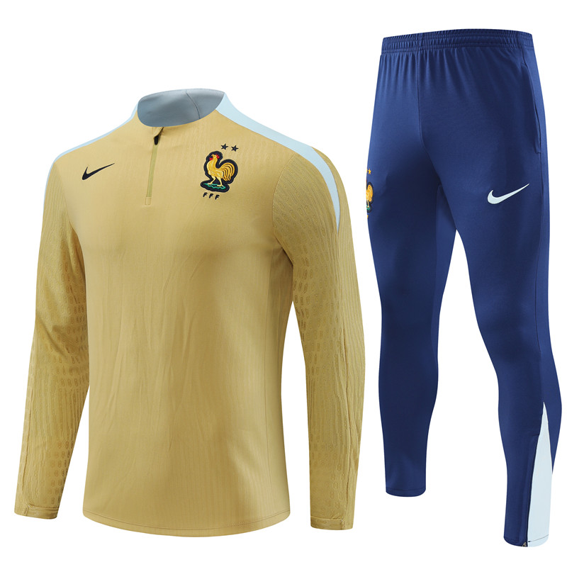 2024 France Player Version Training Suit/2024法国半拉训练服，球员版