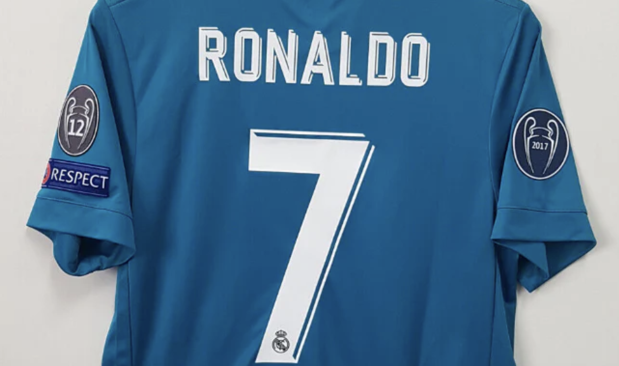 17-18 Real Madrid Third Player Long Sleeve Retro Jersey/ 17-18 皇马二客复古球员长袖