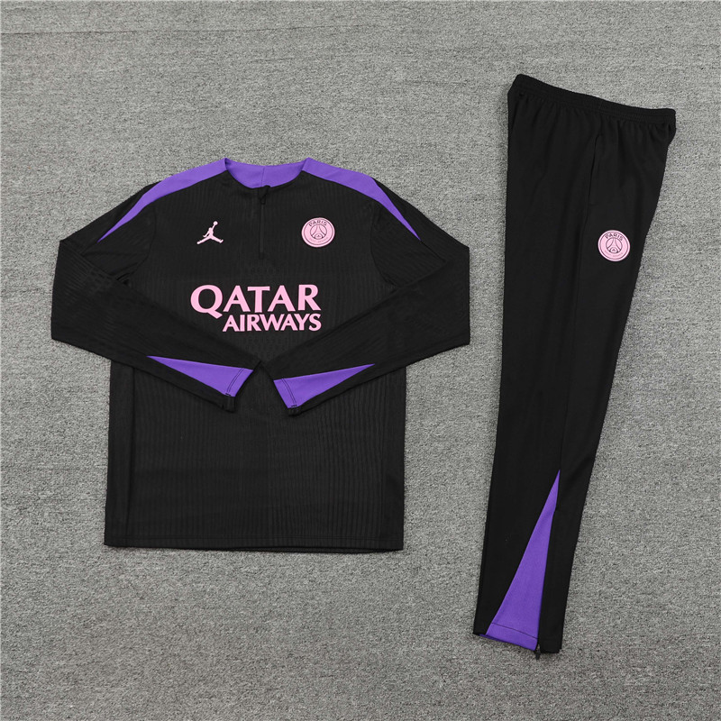24-25 PSG Black and Purple Player Training Suit/24-25 PSG 黑紫色球员训练服