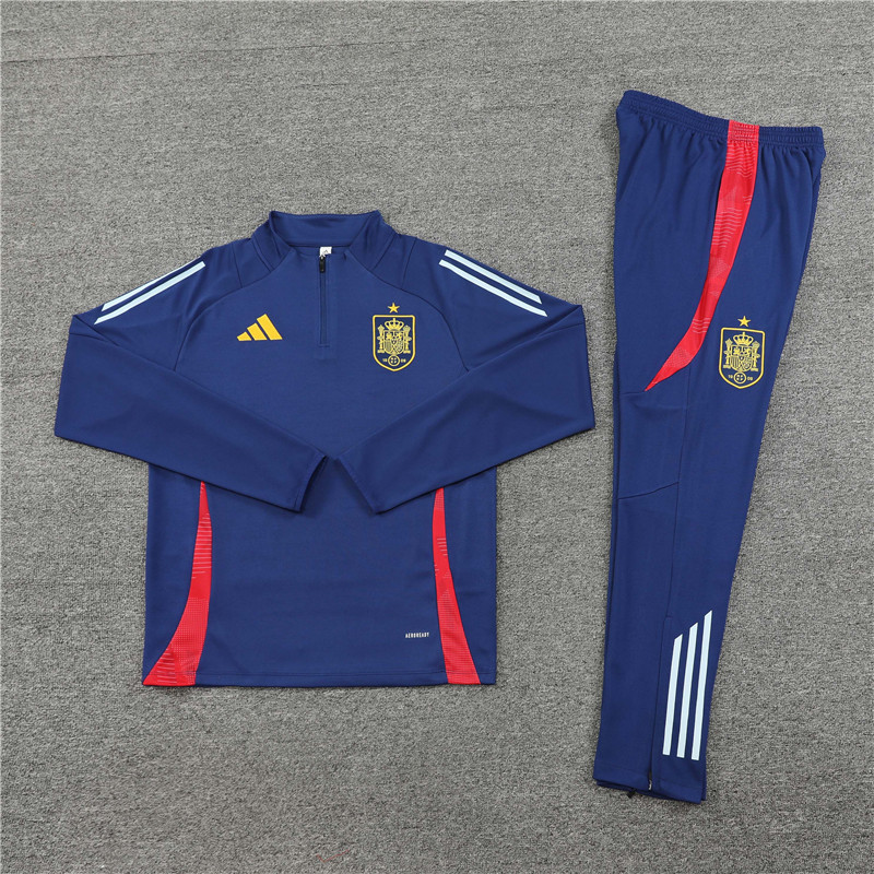 2024 Spain Blue Training Suit/2024 西班牙宝蓝训练服