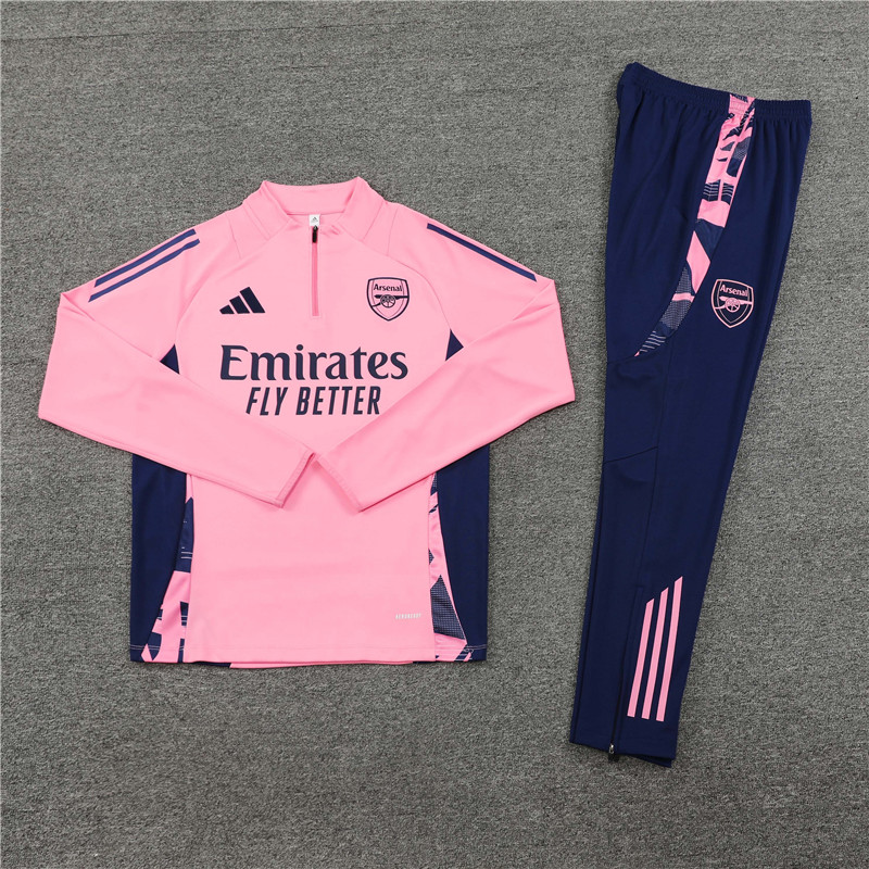 24-25 Arsenal Pink Training Suit/24-25 阿森纳粉色训练服