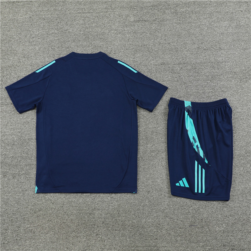 24-25 Arsenal Blue Short Sleeve Training Suit/ 24-25 阿森纳蓝色短袖训练服