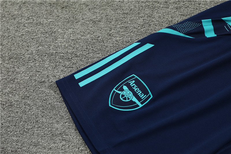 24-25 Arsenal Blue Short Sleeve Training Suit/ 24-25 阿森纳蓝色短袖训练服