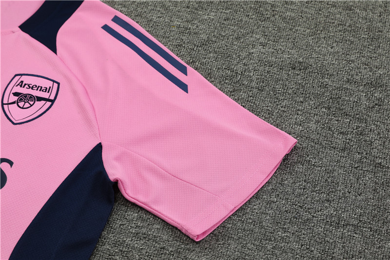 24-25 Arsenal Pink Short Sleeve Training Suit/ 24-25 阿森纳粉色短袖训练服
