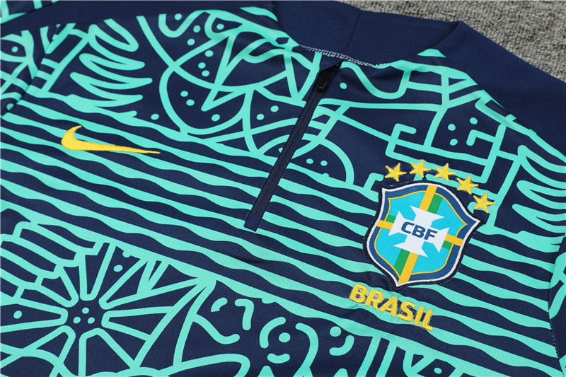 2024 Brazil Green Training Suit/2024 巴西湖蓝色迷彩版训练服