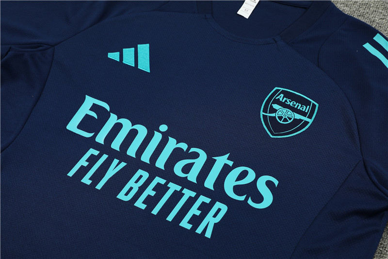 24-25 Arsenal Blue Short Sleeve Training Suit/ 24-25 阿森纳蓝色短袖训练服