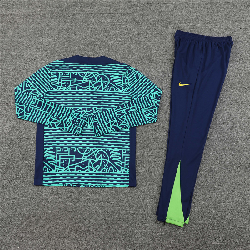 2024 Brazil Green Training Suit/2024 巴西湖蓝色迷彩版训练服