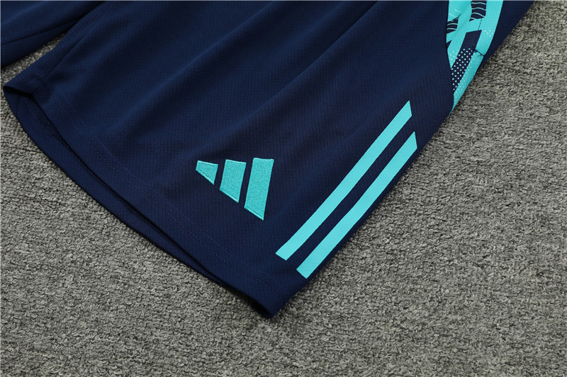 24-25 Arsenal Blue Short Sleeve Training Suit/ 24-25 阿森纳蓝色短袖训练服
