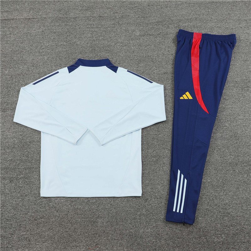2024 Spain Light Blue Training Suit/2024 西班牙浅蓝色训练服