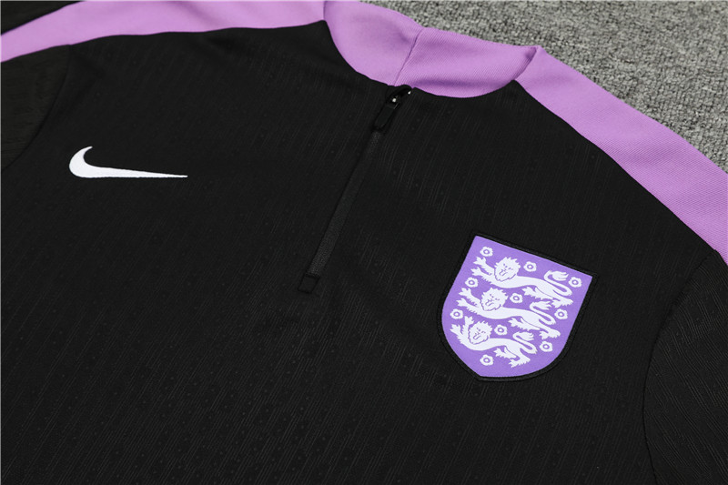 2024 England Black Player Training Suit/2024 英格兰黑色球员版训练服