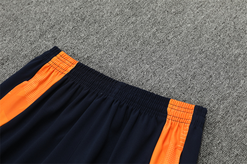 24-25 Real Madrid Light Blue and Orange Training Suit/ 24-25 皇马湖蓝橙色半拉训练服