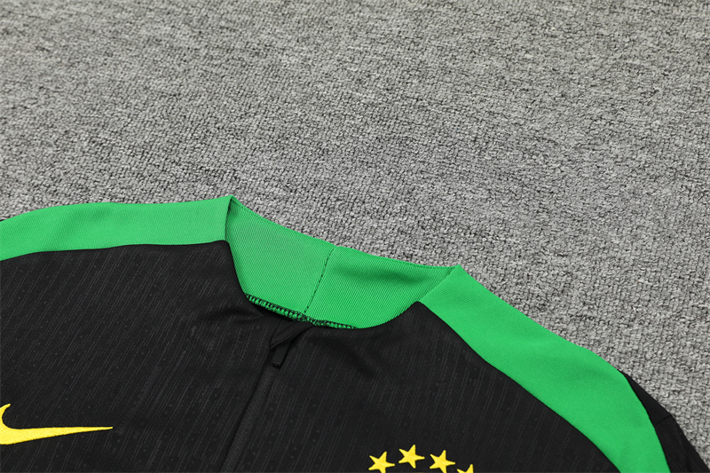 2024 Brazil Black Player Version Training Suit/2024巴西黑色球员版训练服