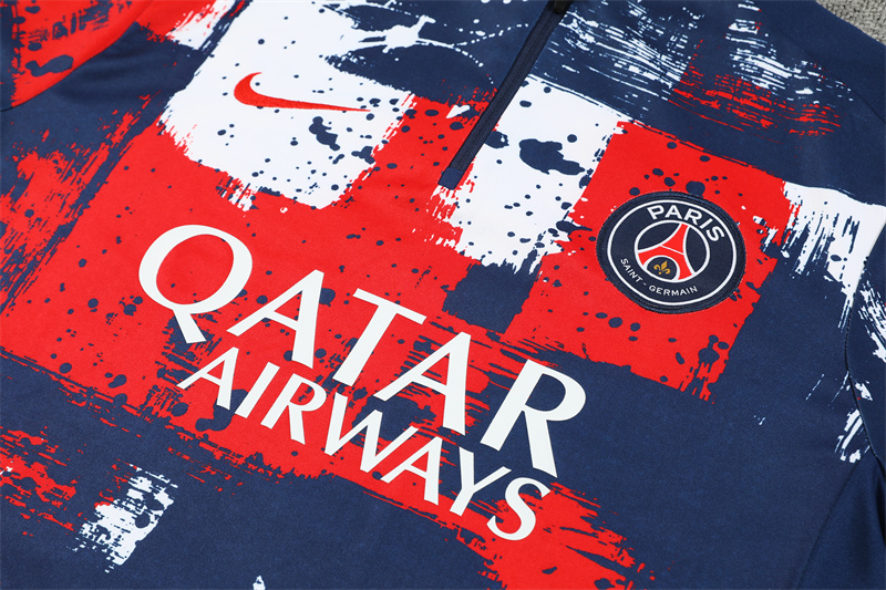 24-25 PSG Blue and Red  Training Suit/ 24-25 PSG 蓝色红色训练服