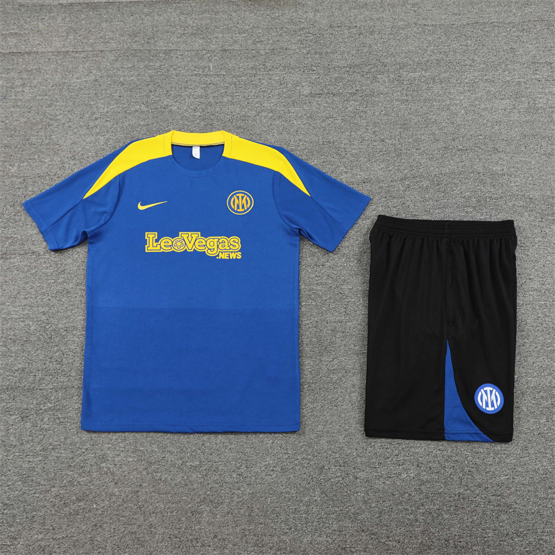 24-25 Inter Milan Blue Short Sleeve Training Suit/ 24-25 国米蓝色短袖训练服