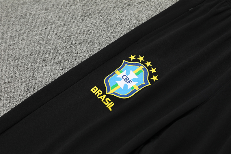 2024 Brazil Black Player Version Training Suit/2024巴西黑色球员版训练服