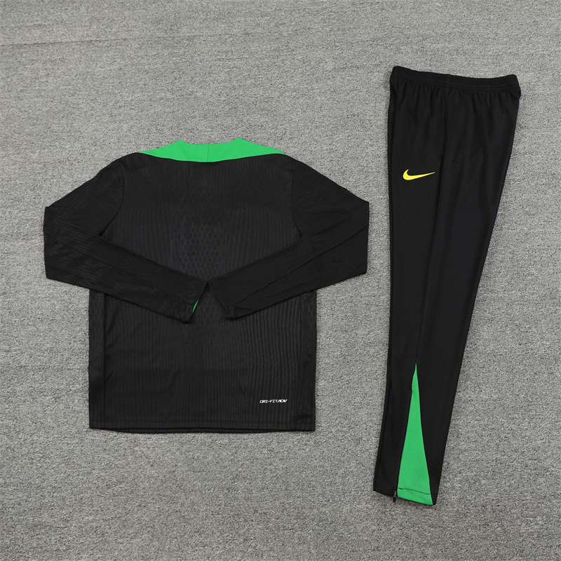 2024 Brazil Black Player Version Training Suit/2024巴西黑色球员版训练服