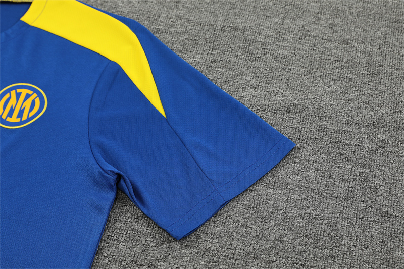 24-25 Inter Milan Blue Short Sleeve Training Suit/ 24-25 国米蓝色短袖训练服