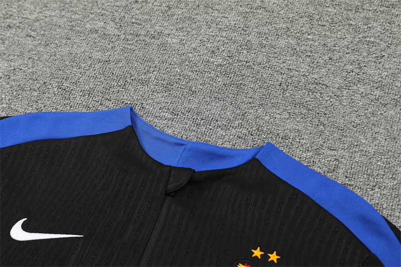 2024 France Black Player Version Training Suit/2024法国黑色训练服，球员版