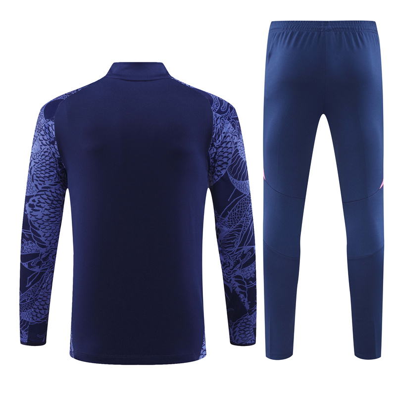 24-25 Real Madrid Spcial Blue Training Suit/ 24-25 皇马蓝色半拉训练服