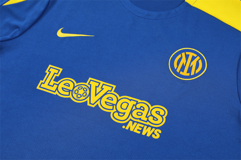 24-25 Inter Milan Blue Short Sleeve Training Suit/ 24-25 国米蓝色短袖训练服