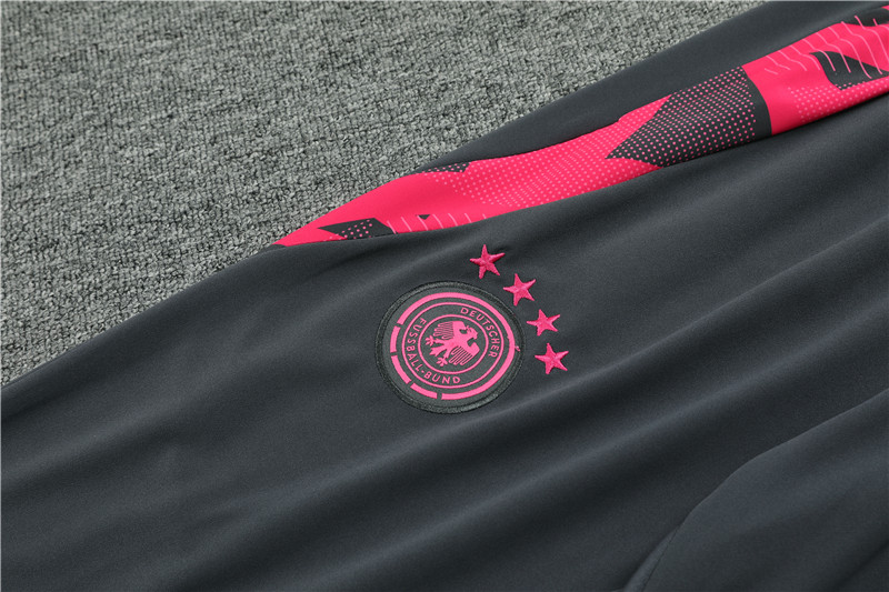 2024 Germany Dark gray Training Suit/2024德国半拉训练服