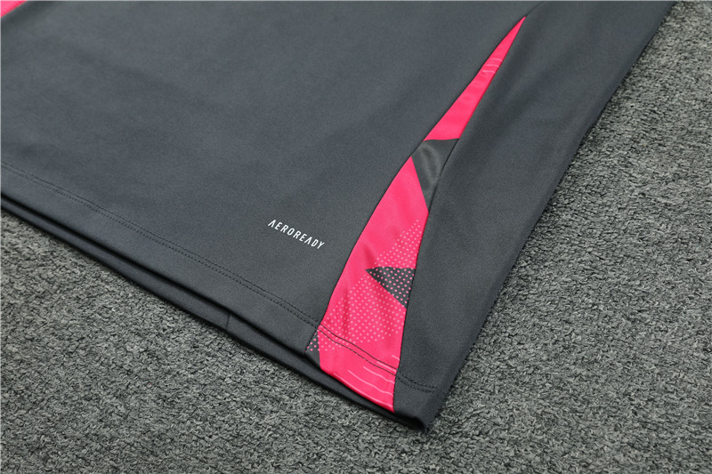 2024 Germany Dark gray Training Suit/2024德国半拉训练服