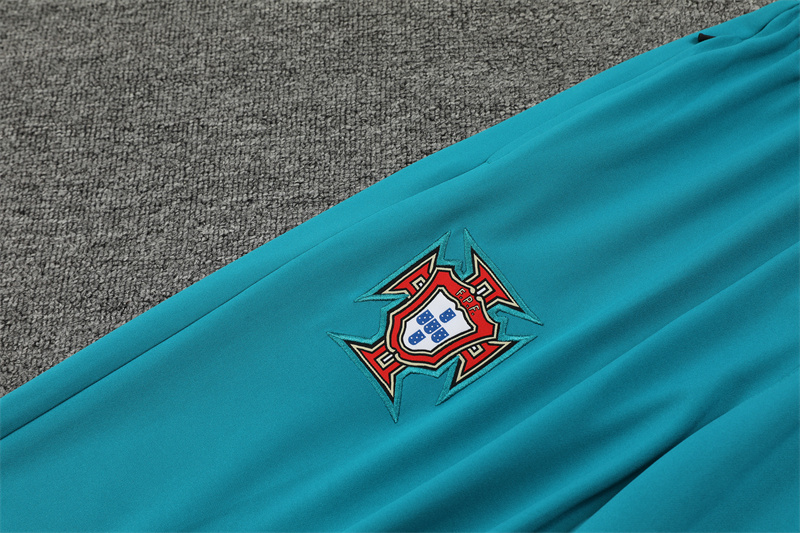 2024 Portugal White Player Version Training Suit/2024葡萄牙半拉训练服,球员版