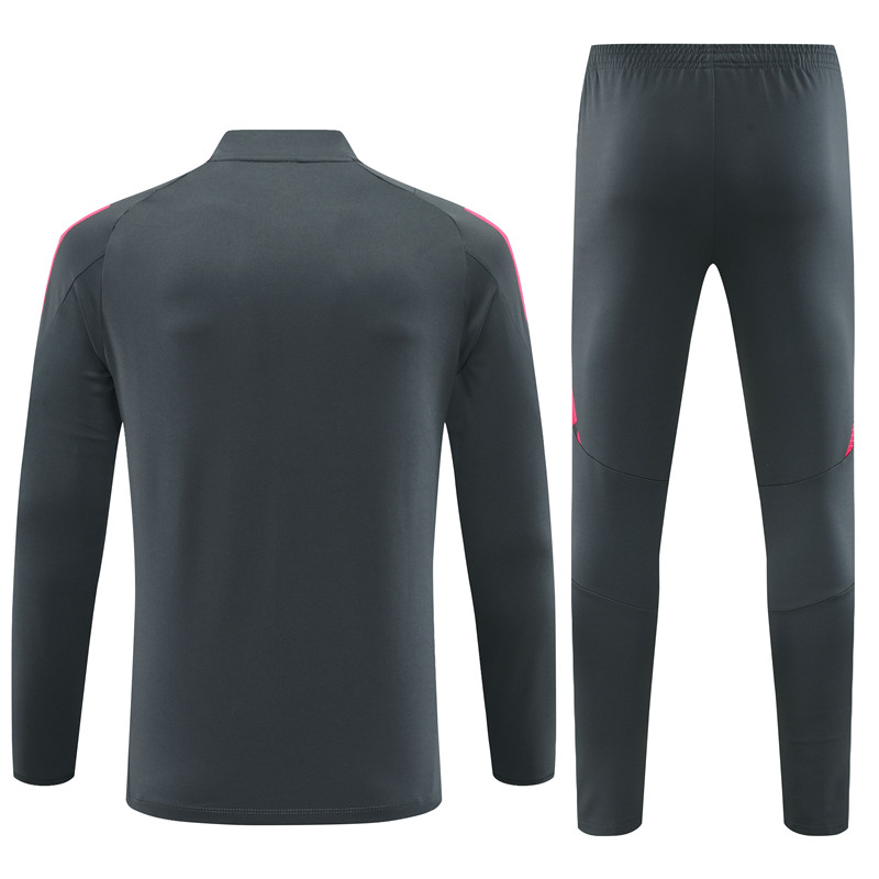 2024 Germany Dark gray Training Suit/2024德国半拉训练服