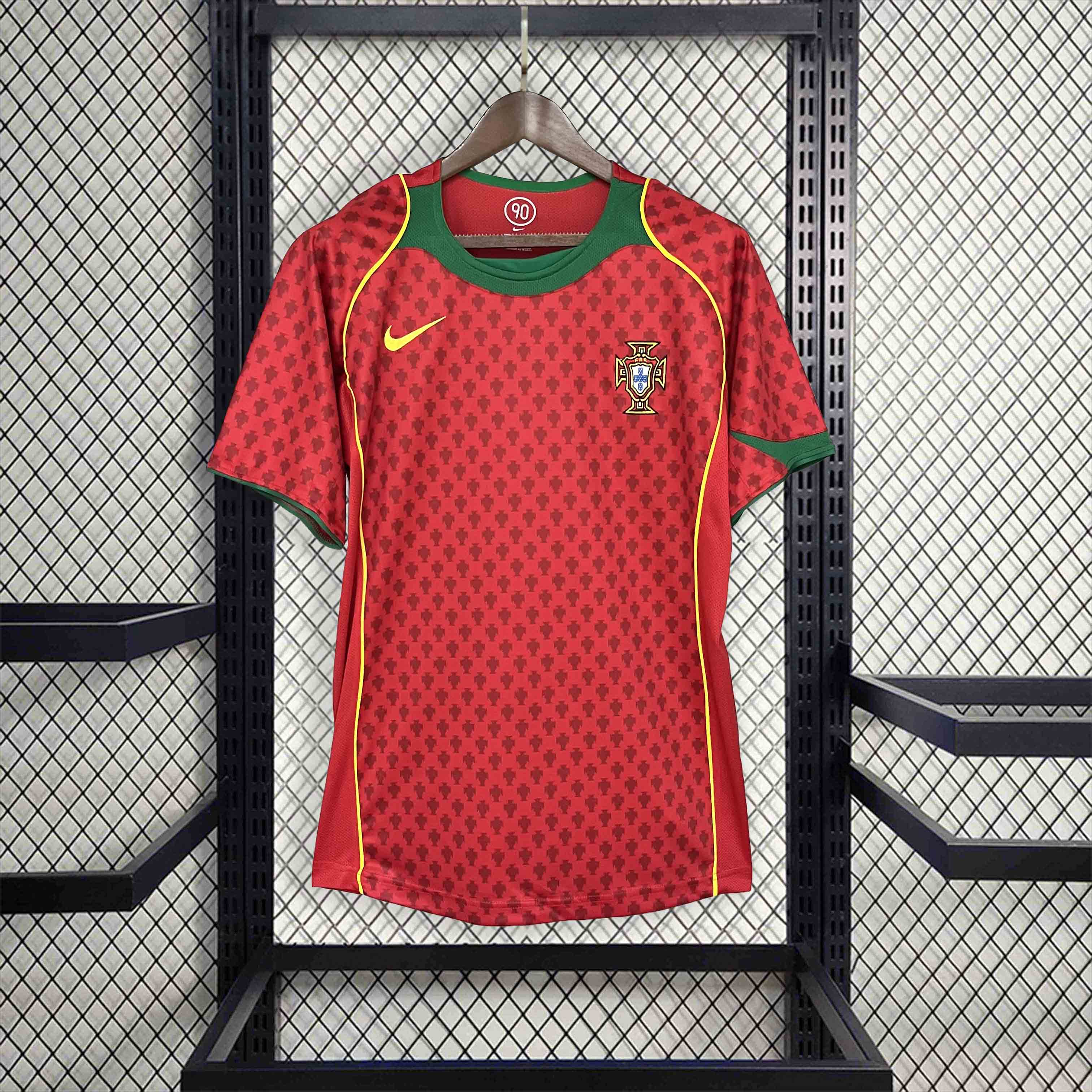 2004 Portugal Home Retro Jersey/2004 葡萄牙主场