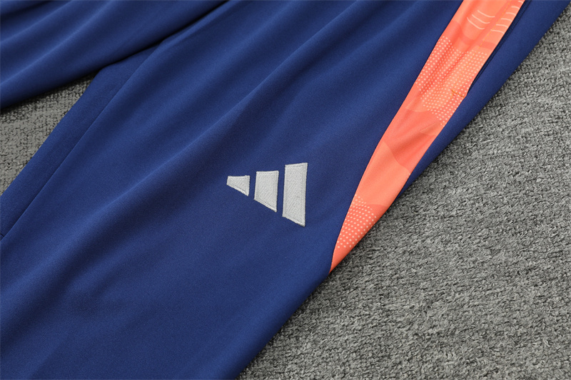 24-25 Manchester United Blue Training Suit/ 24-25 曼联蓝色半拉训练服