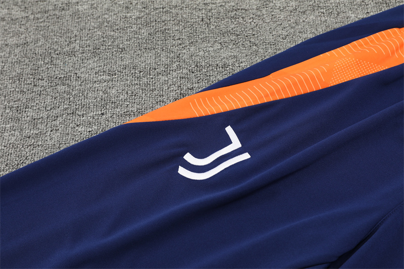 24-25 Juventus Orange Training Suit/ 24-25 尤文橙色半拉训练服