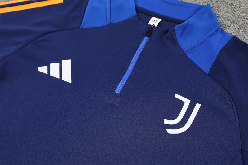 24-25 Juventus Blue Training Suit/ 24-25 尤文蓝色半拉训练服