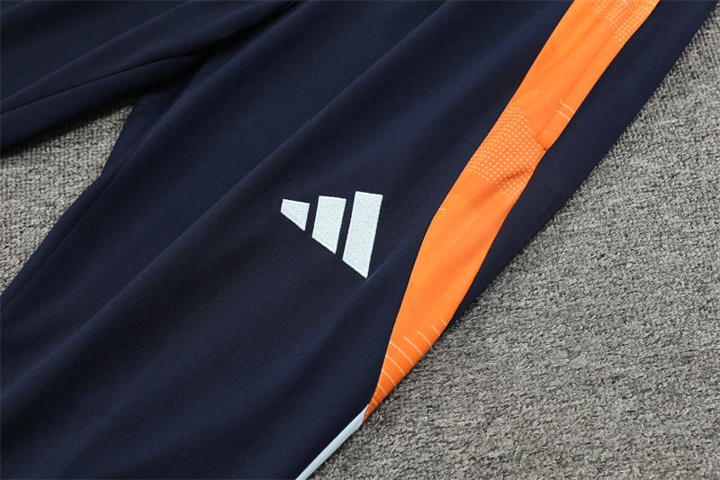 24-25 Real Madrid Blue Training Suit/ 24-25 皇马蓝色半拉训练服