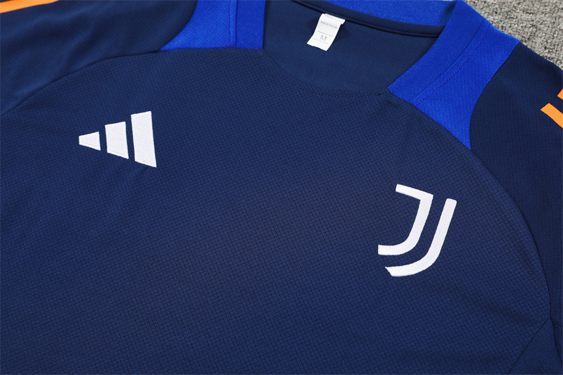24-25 Juventus Blue Short Sleeve Training Suit/ 24-25 尤文蓝色短袖训练服