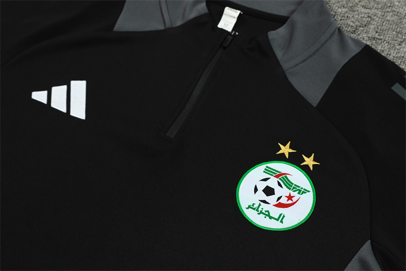 24-25 Algeria Black Training Suit/ 24-25 阿尔及利亚黑色训练服