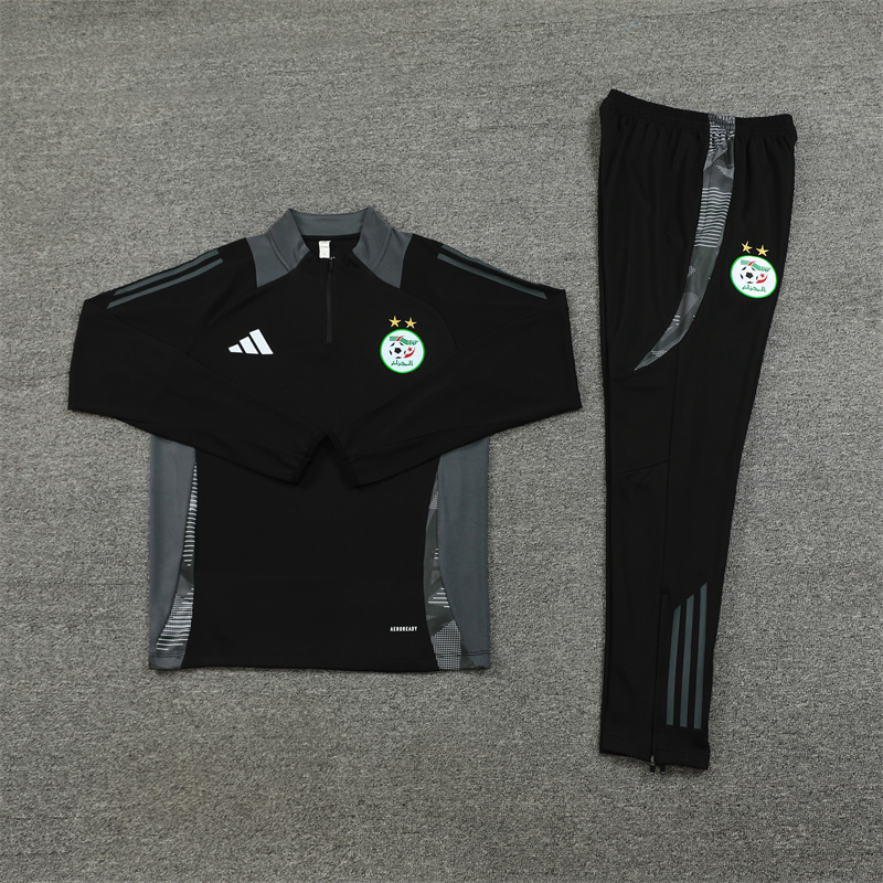 24-25 Algeria Black Training Suit/ 24-25 阿尔及利亚黑色训练服