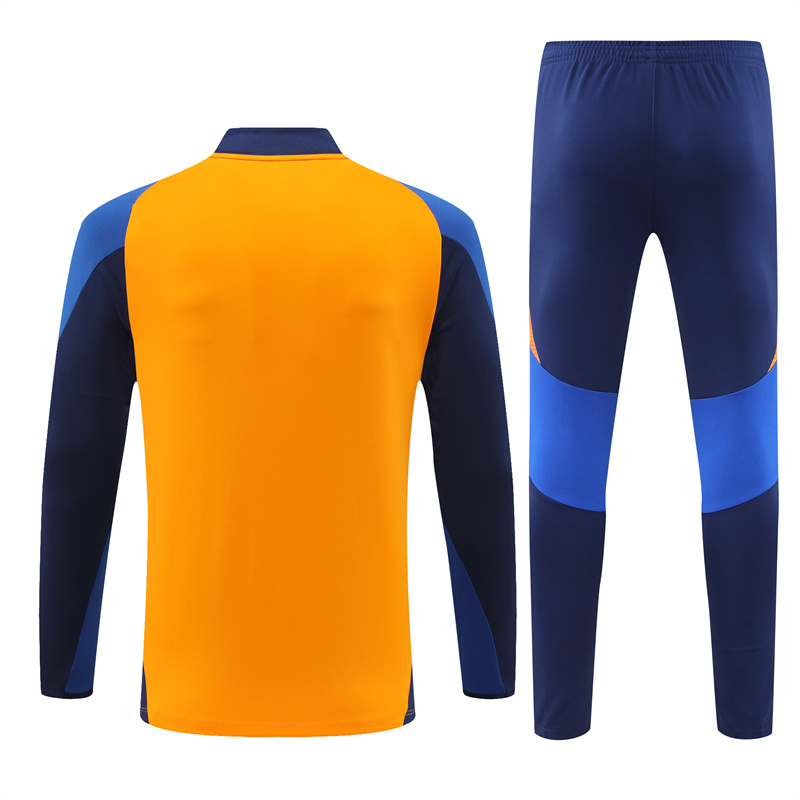 24-25 Juventus Orange Training Suit/ 24-25 尤文橙色半拉训练服