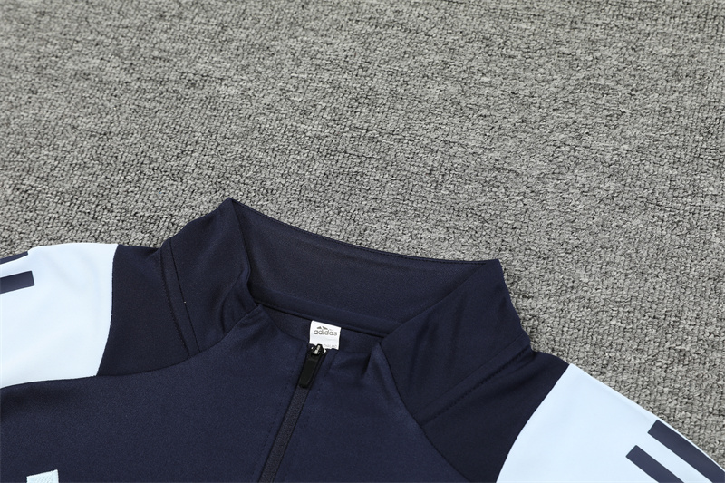 24-25 Real Madrid Blue Training Suit/ 24-25 皇马蓝色半拉训练服