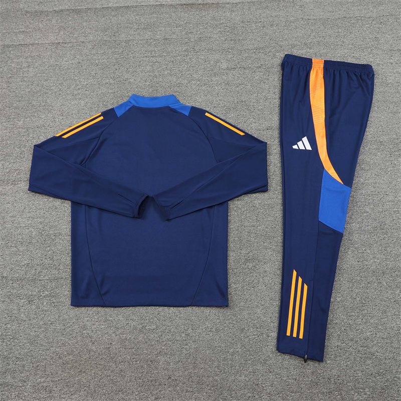 24-25 Juventus Blue Training Suit/ 24-25 尤文蓝色半拉训练服