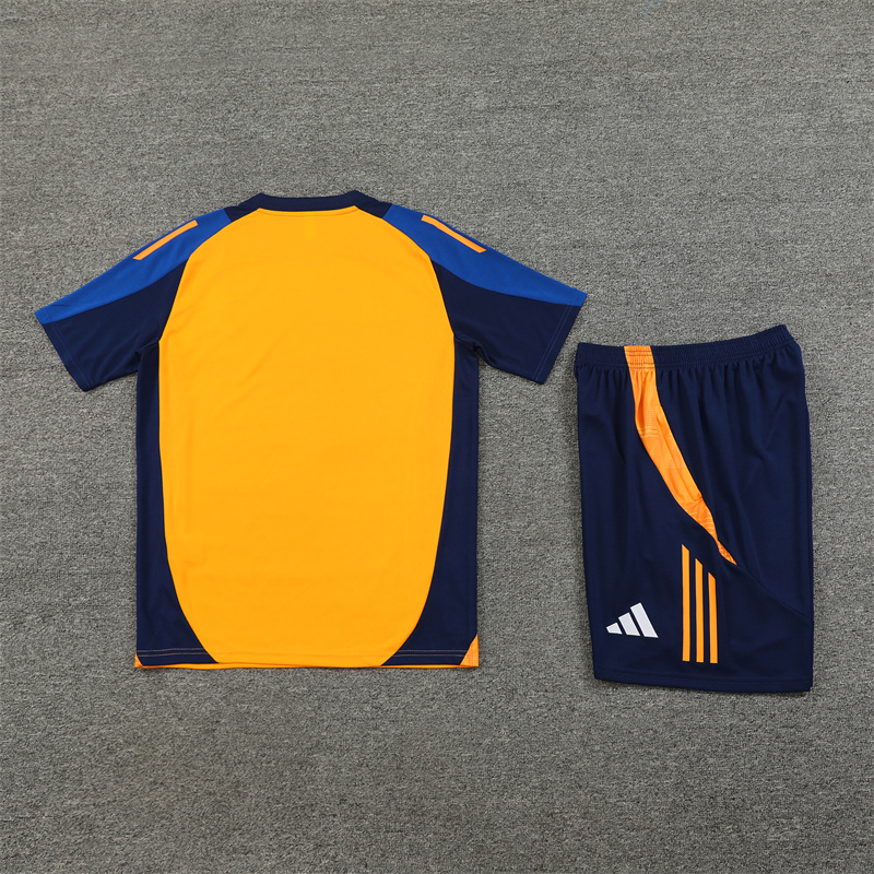 24-25 Juventus Orange Short Sleeve Training Suit/ 24-25 尤文橙色短袖训练服